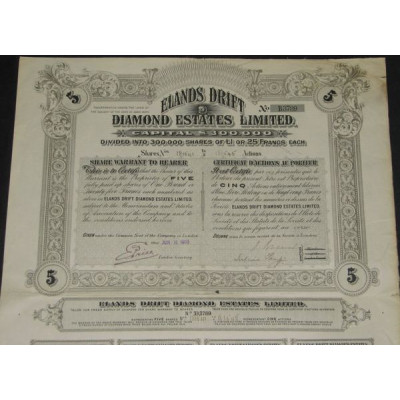 Elands Drift Diamond Estates Ltd (5 Act)