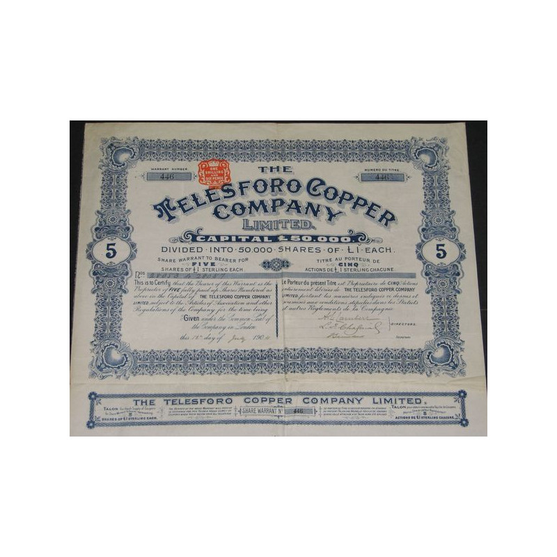 The Telesforo Copper cy Ltd