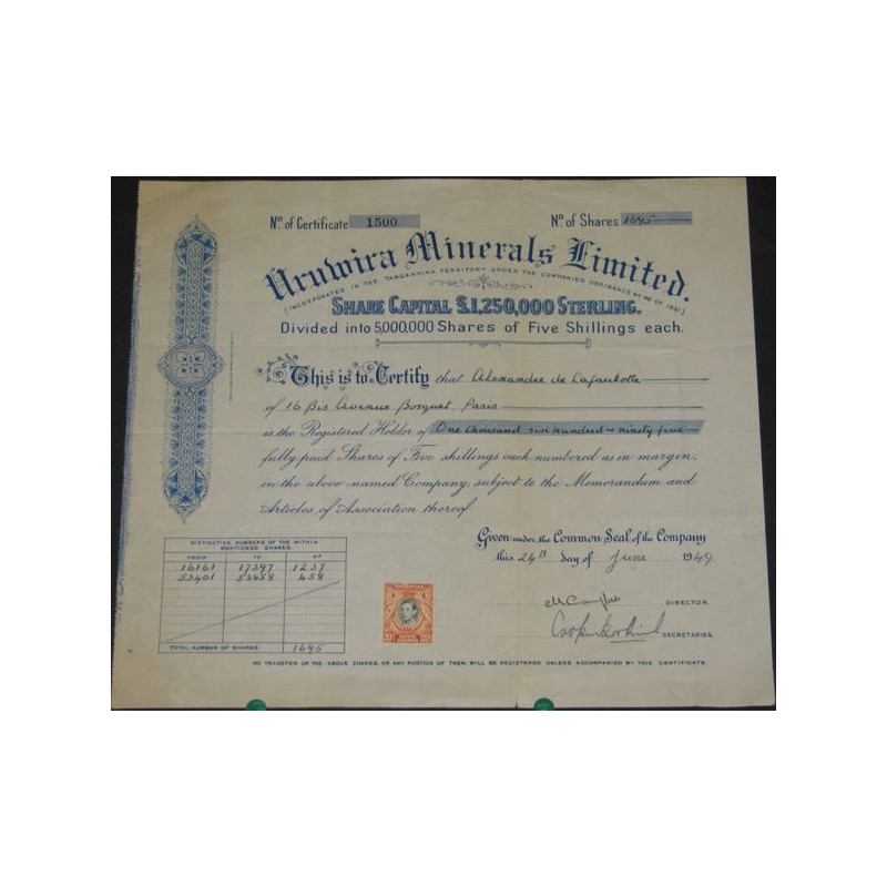 Uruwira Minerals Ltd