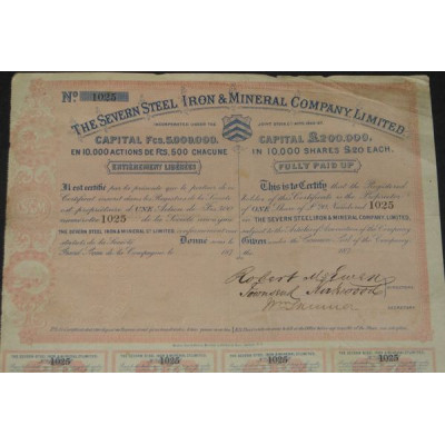 The Severn Steel Iron & Mineral Cy Ltd