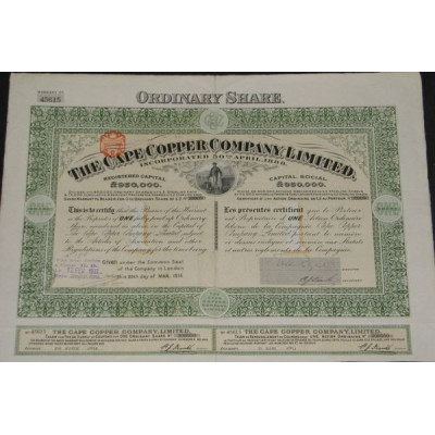 The Cape Copper Cy Ltd (1 Act)