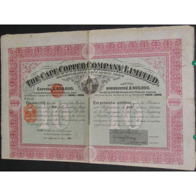 The Cape Copper Cy Ltd (10 Act)