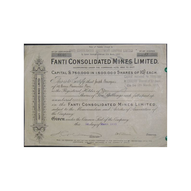 Fanti Consolidated Mines Ltd