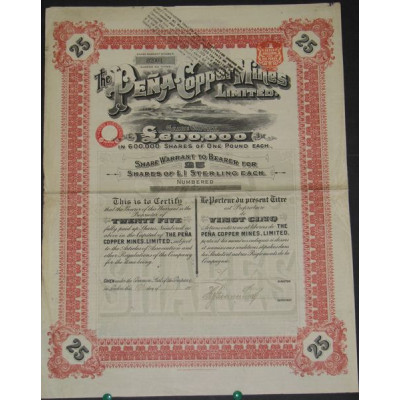The Peña Copper Mines Ltd (25 Ac)