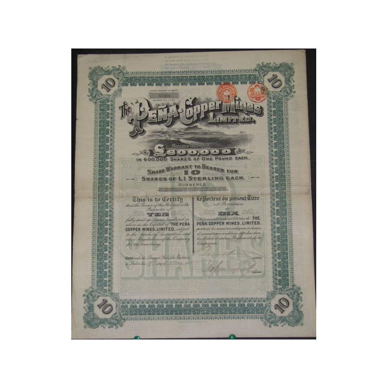 The Peña Copper Mines Ltd (10 Ac)