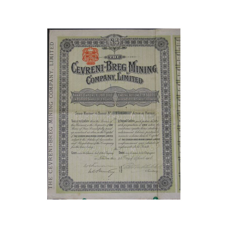 The Cevreni-Breg Mining Cy Ltd