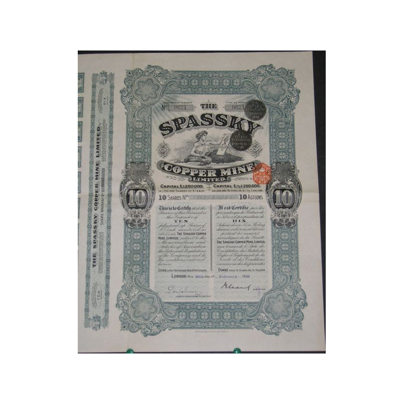 The Spassky Copper Mine Ltd (10 Ac)