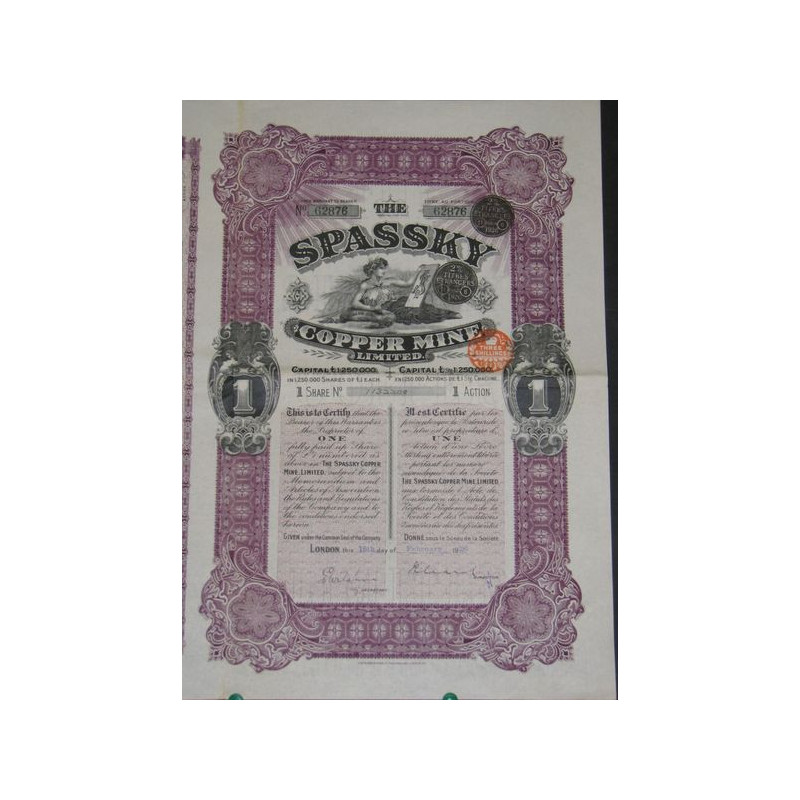 The Spassky Copper Mine Ltd (1 Ac)