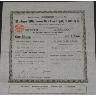 Rudge Whitworth (Foreign) Ltd