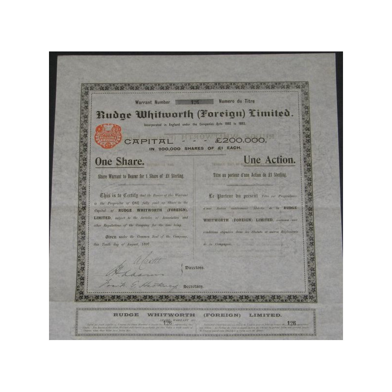 Rudge Whitworth (Foreign) Ltd