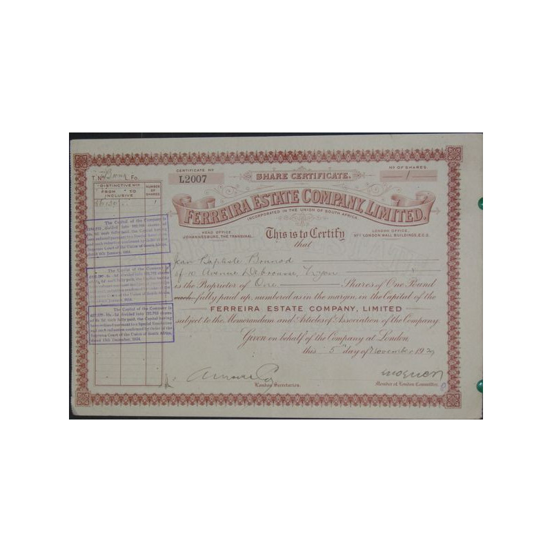 Ferreira Estate Cy Ltd