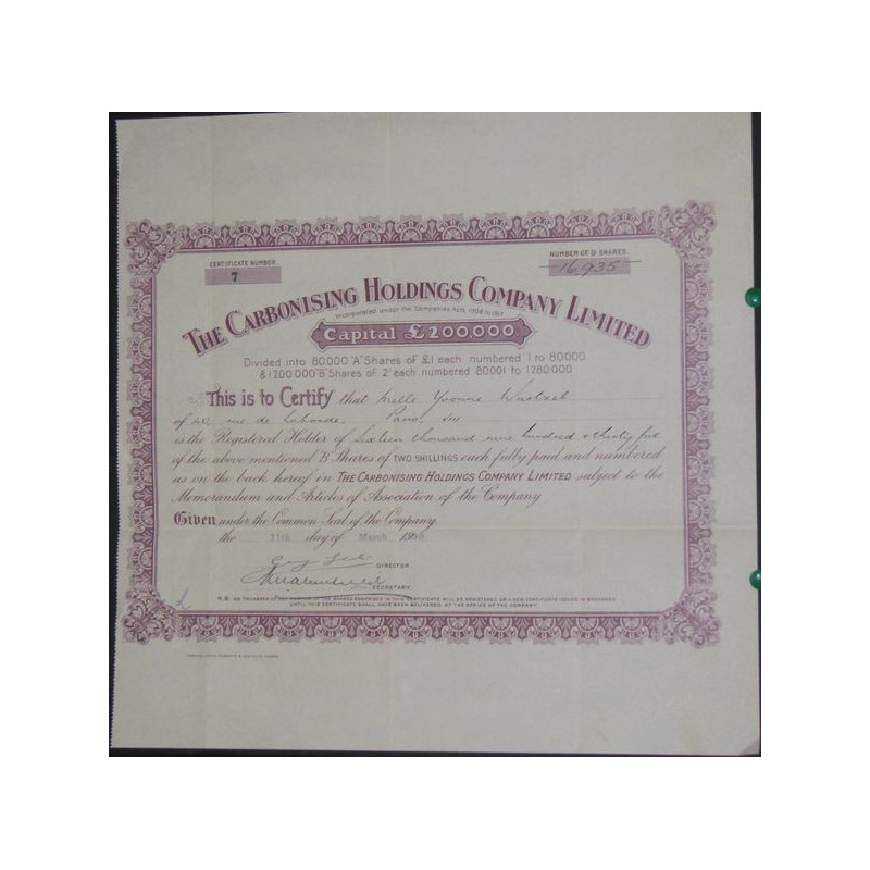 The Carbonising Holdings Cy Ltd