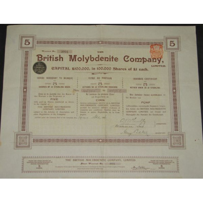 The British Molybdenite Cy Ltd
