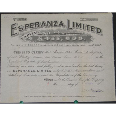 Esperanza Ltd (Nomin)