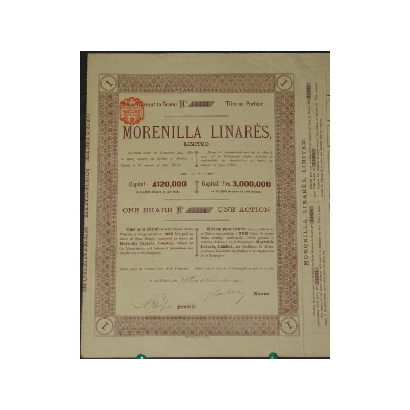 Morenilla Linarès Ltd