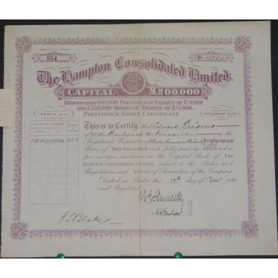 The Hampton Consolidated Ltd (violette)