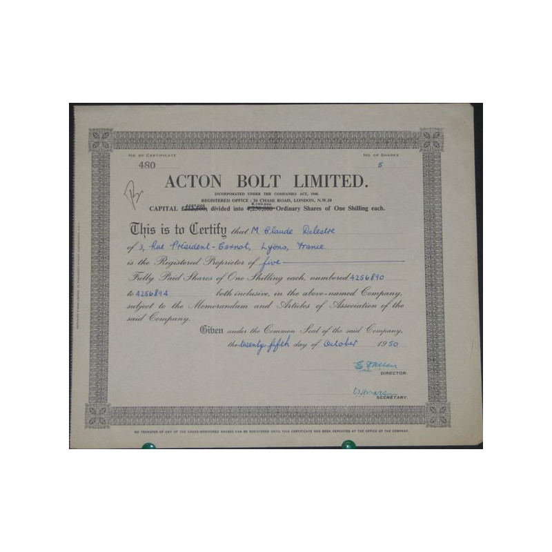 Acton Bolt Ltd