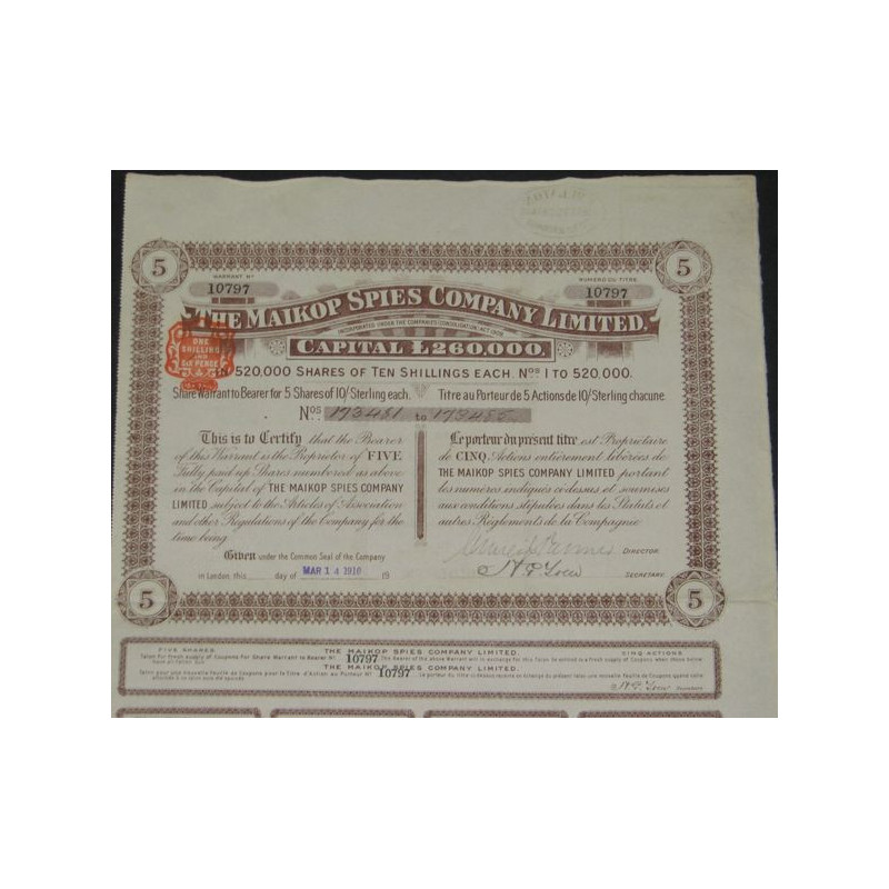 The Maikop Spies Cy Ltd (5 Ac)