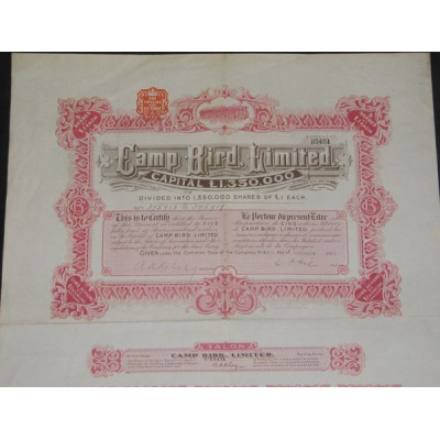 Camp Bird Ltd (5 Act £ 1)