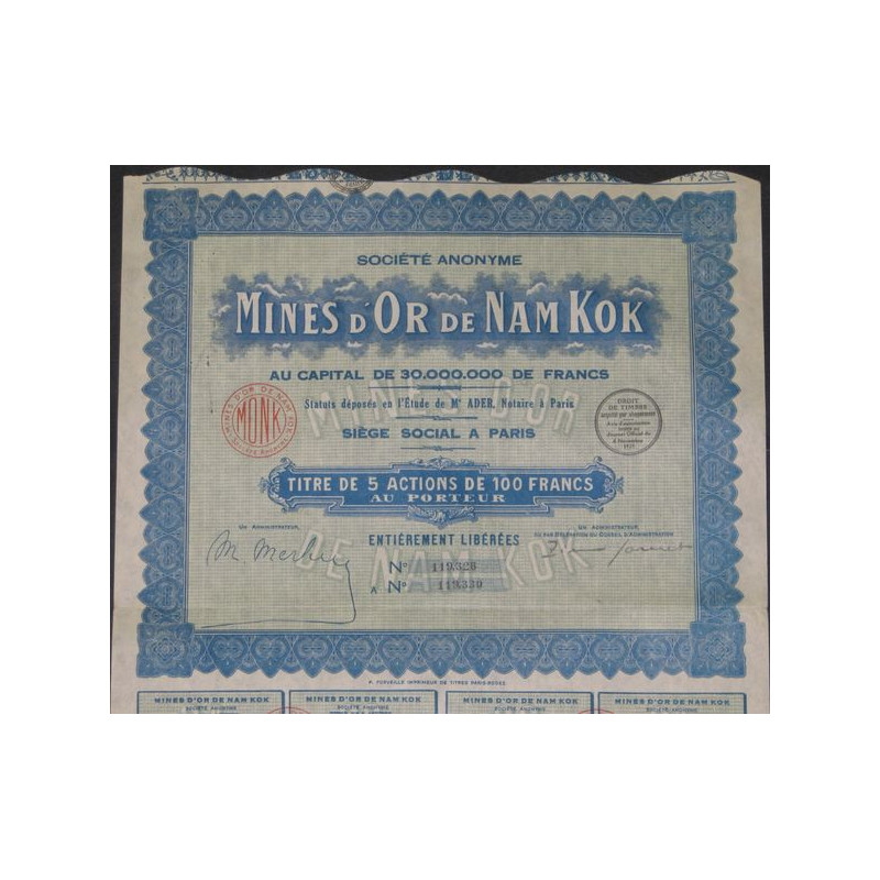 Mines d'Or de Nam Kok (5 Ac)