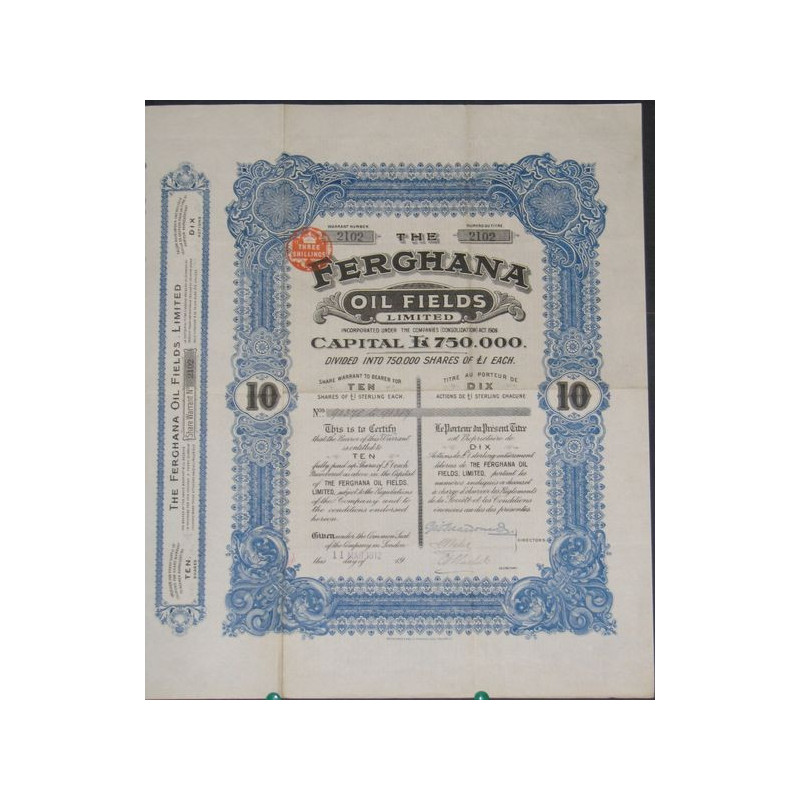 The Ferghana Oil Fields Ltd (10 Ac)