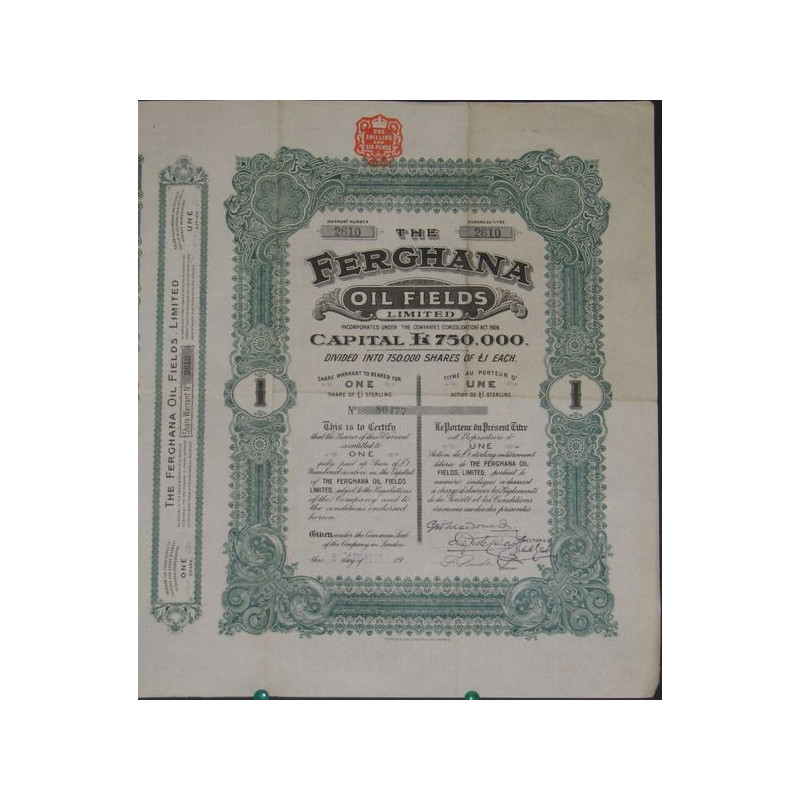 The Ferghana Oil Fields Ltd (1 Ac)