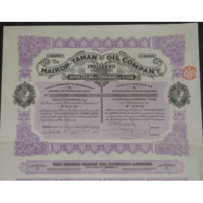 The Maikop-Taman Oil Cy Ltd (5 Ac)
