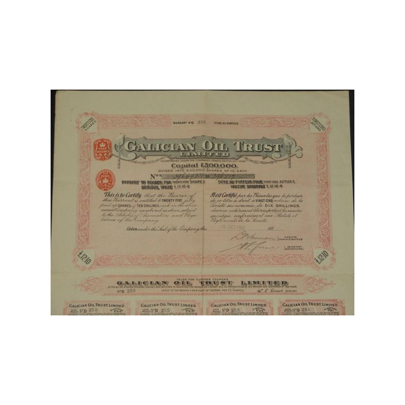 Galician Oil Trust Ltd (25 Ac)