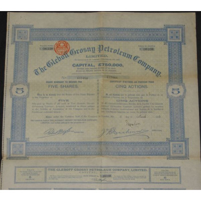 The Gleboff Grosny Petroleum Cy Ltd (5 Ac)