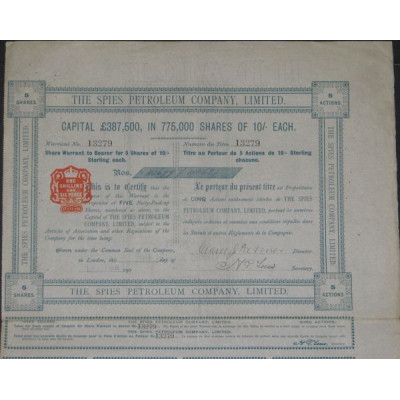 The Spies Petroleum Cy Ltd (05 Ac)