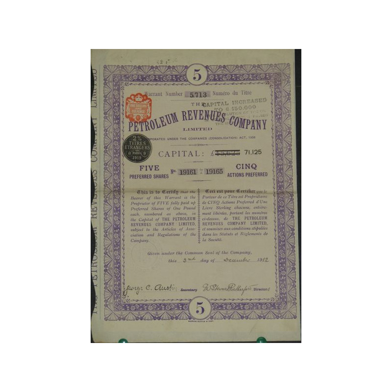 The Petroleum Revenues Cy Ltd (5 Ac)