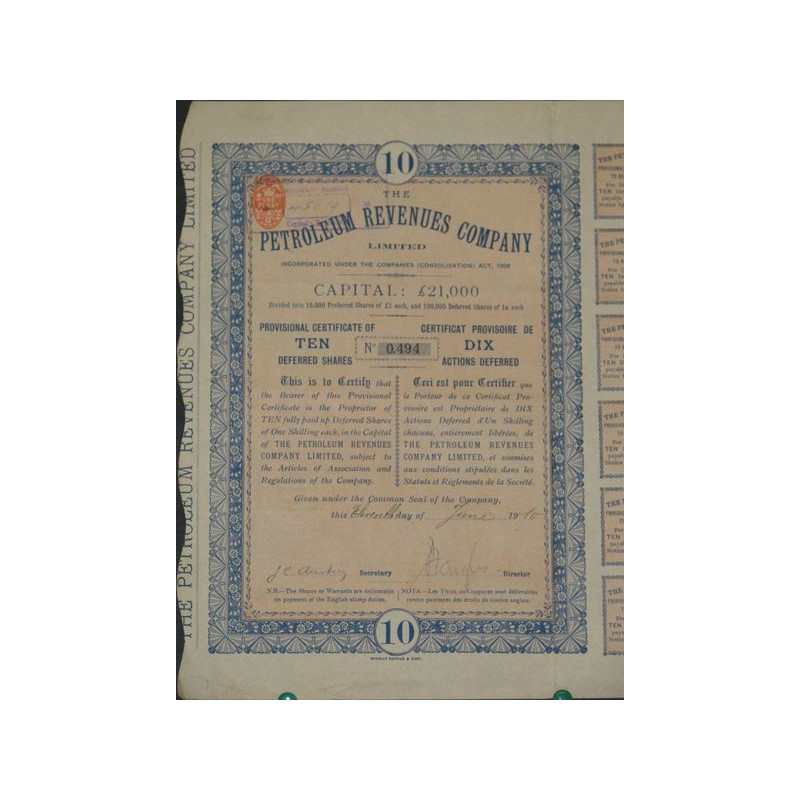 The Petroleum Revenues Cy Ltd (10 Ac)