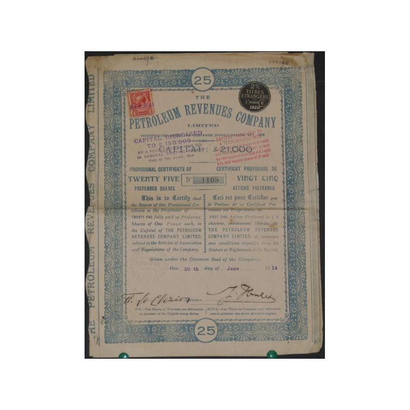 The Petroleum Revenues Cy Ltd (25 Ac)