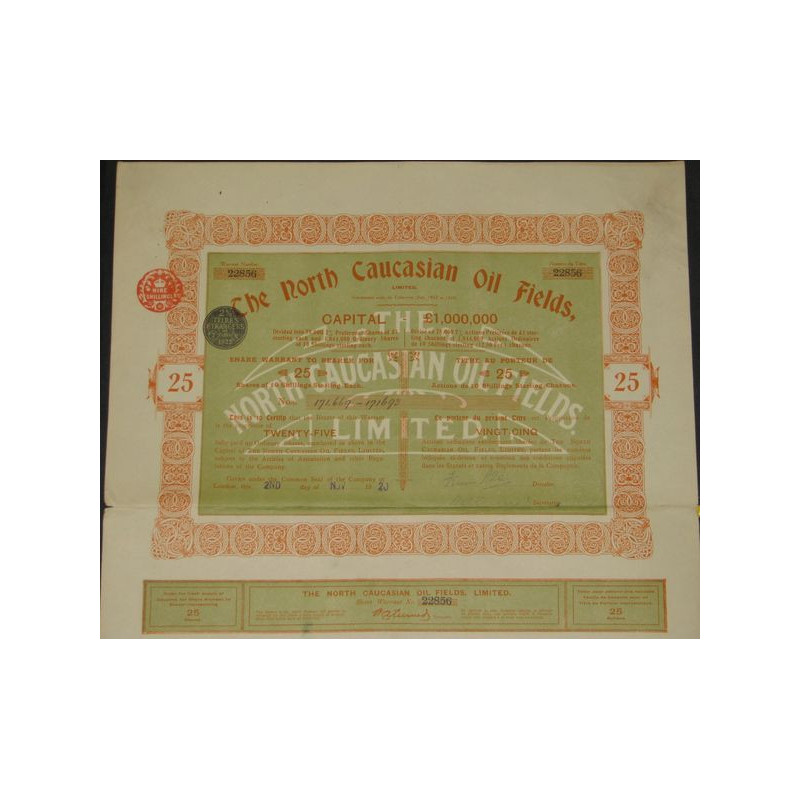 The North Caucasian Oil Fields Ltd (25 Ac)