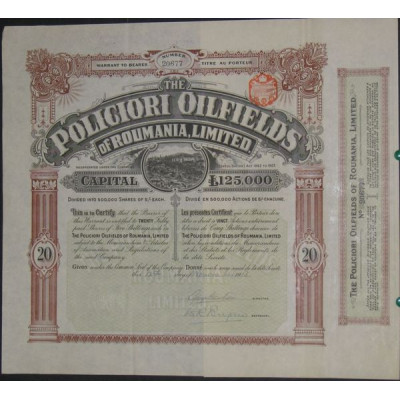 The Policiori Oilfields of Roumania Ltd