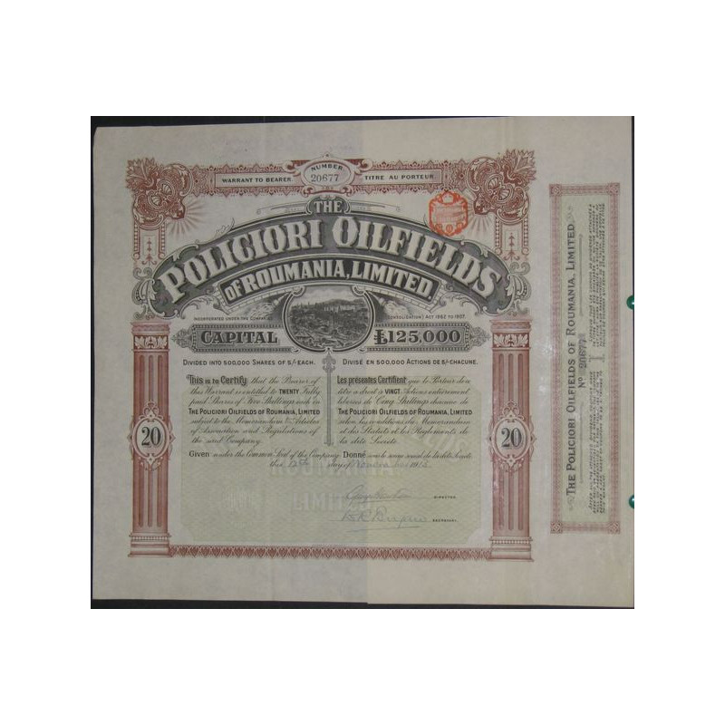 The Policiori Oilfields of Roumania Ltd