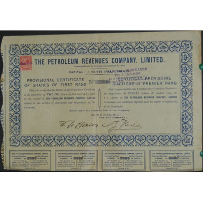 The Petroleum Revenues Cy Ltd (Certif provis)