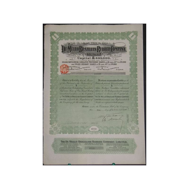 The De Mello Brazilian Rubber Cy (1 Ac)