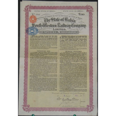 The State of Bahia South Western Railway Cy Ltd (Obl participante)