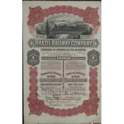 Brazil Railway Cy (Act P $ 100)
