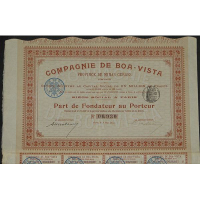 Cie de Boa-Vista - Province de Minas Geraes (PF)