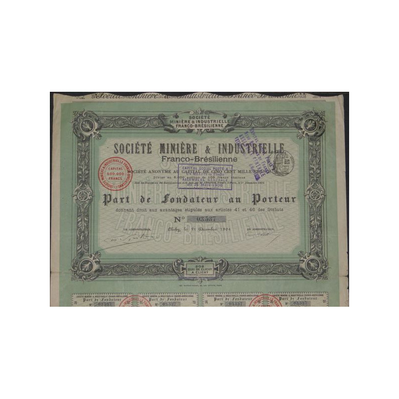 Sté Minière & Industrielle Franco-Brésilienne