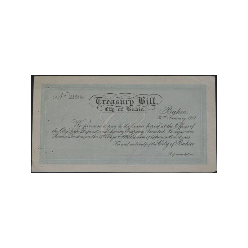 Treasury Bill City of Bahia