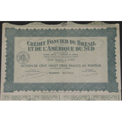 Crédit Foncier du Brésil et de l'Amérique du Sud (Act 125 F)