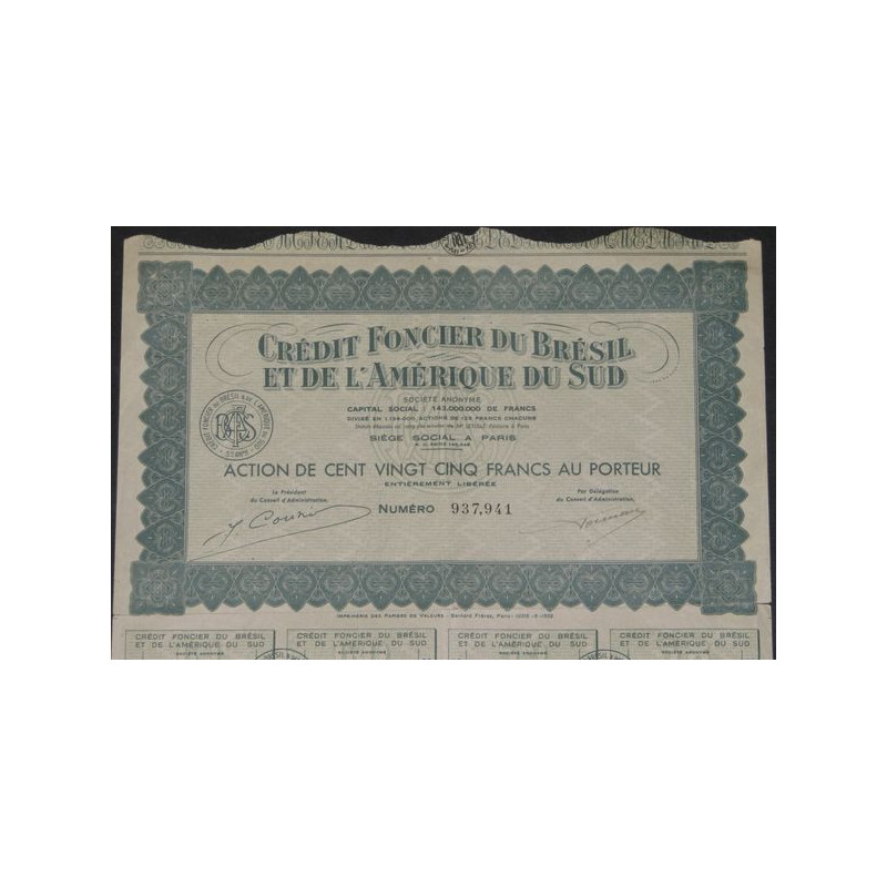 Crédit Foncier du Brésil et de l'Amérique du Sud (Act 125 F)