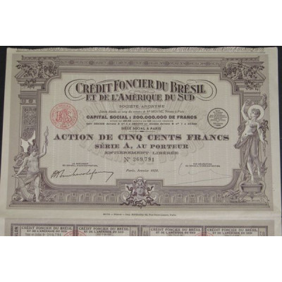 Crédit Foncier du Brésil et de l'Amérique du Sud (Act 500 F série A)