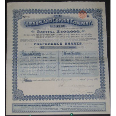 The Queensland Copper Cy Ltd (5 Act P)