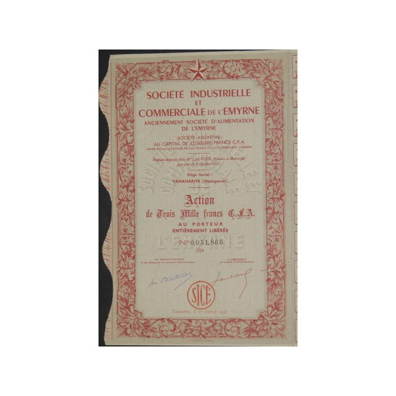 Sté Industrielle et Commerciale de l'Emyrine (Anc Sté d'Alimentation de l'Emyrine)