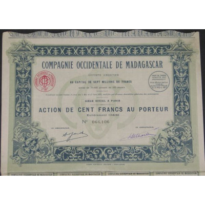 Cié Occidentale de Madagascar (bleue)