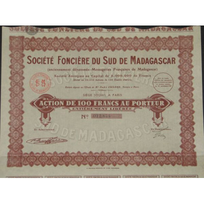 Sté Foncière du Sud de Madagascar